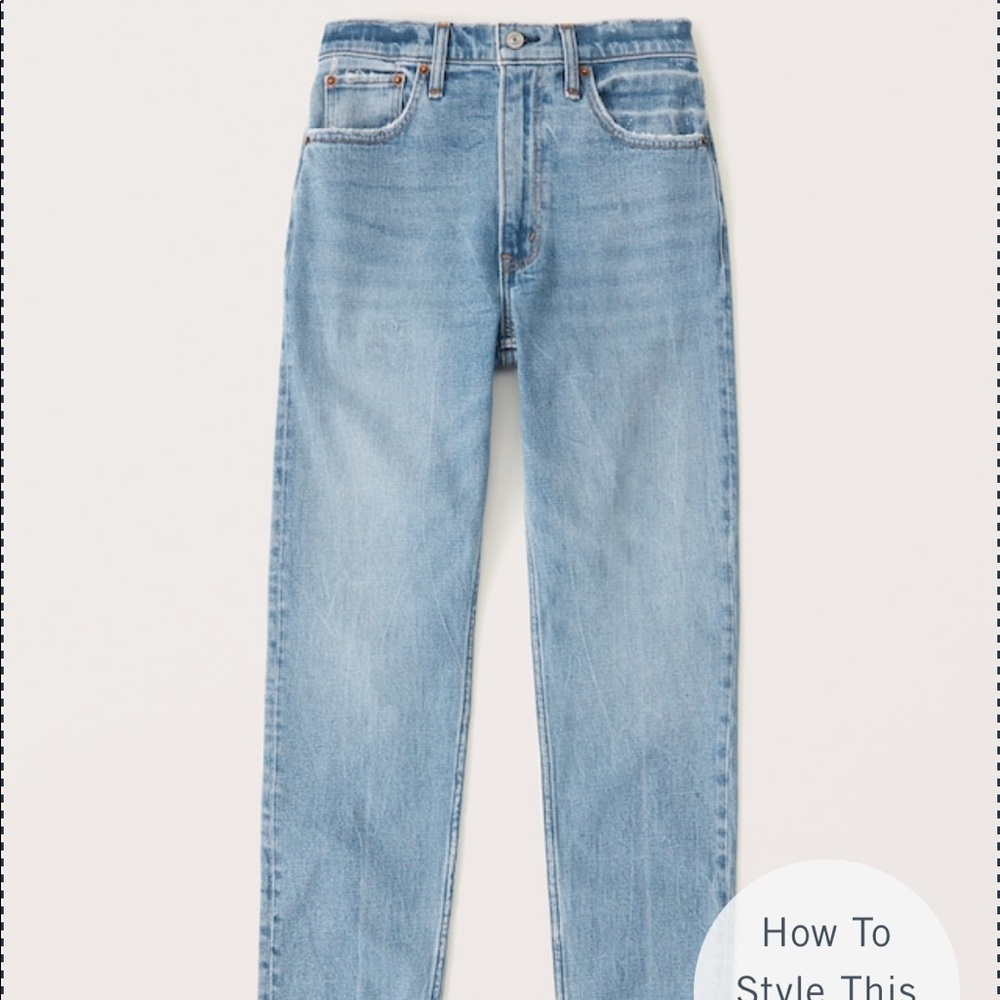 Abercrombie and Fitch, mom jeans size 30 new with tags